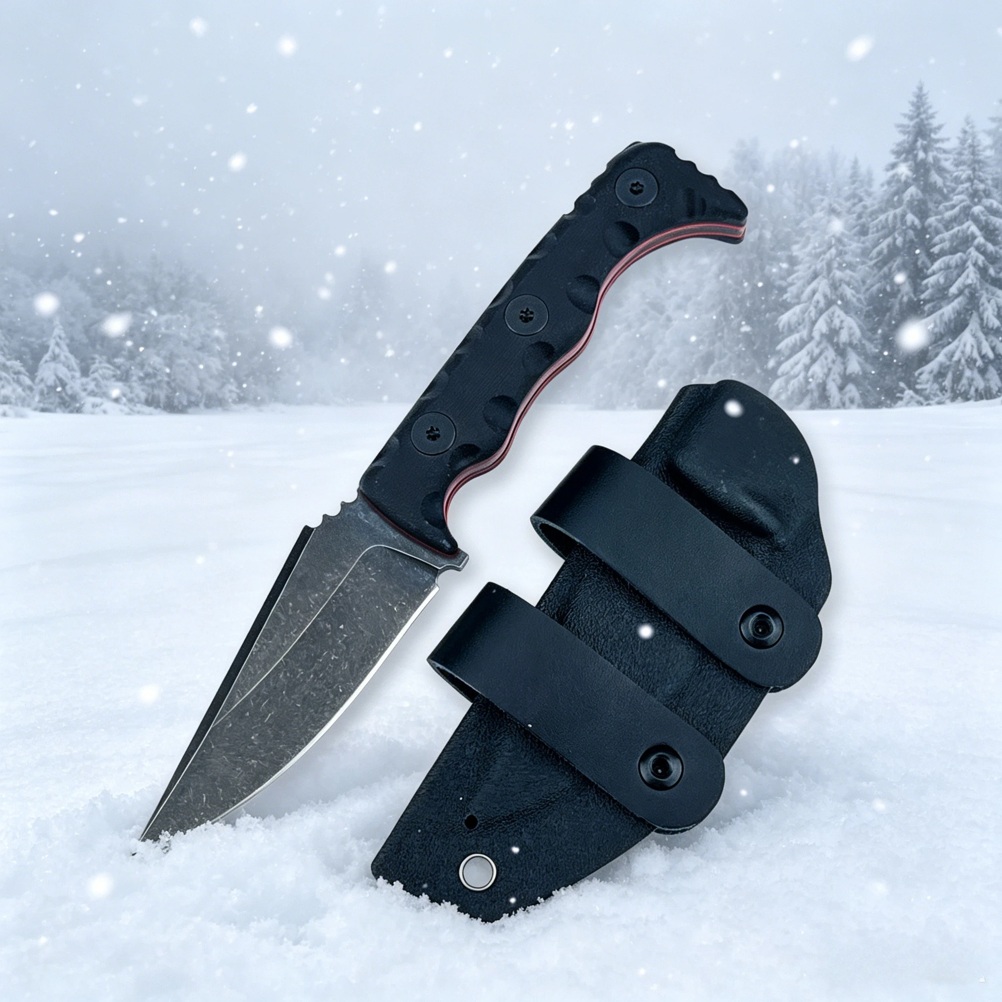 

003 All-Purpose Fixed Blade – 7Cr13MoV Steel, G10 Handle – Designed for Camping, Fishing & Hiking Adventures, Comes with Sheath