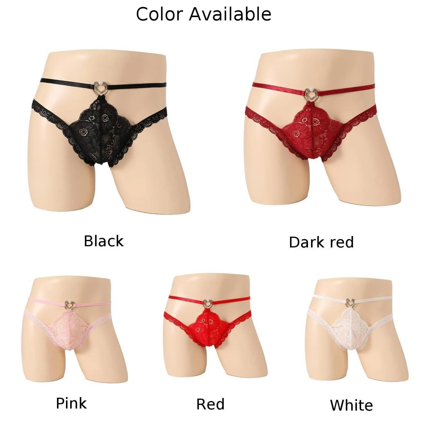 High Quality Sexy Mens G String Thong Candy Man Chain G-String Low Rise Mens Elastic Satin Underwear NEW Lingerie