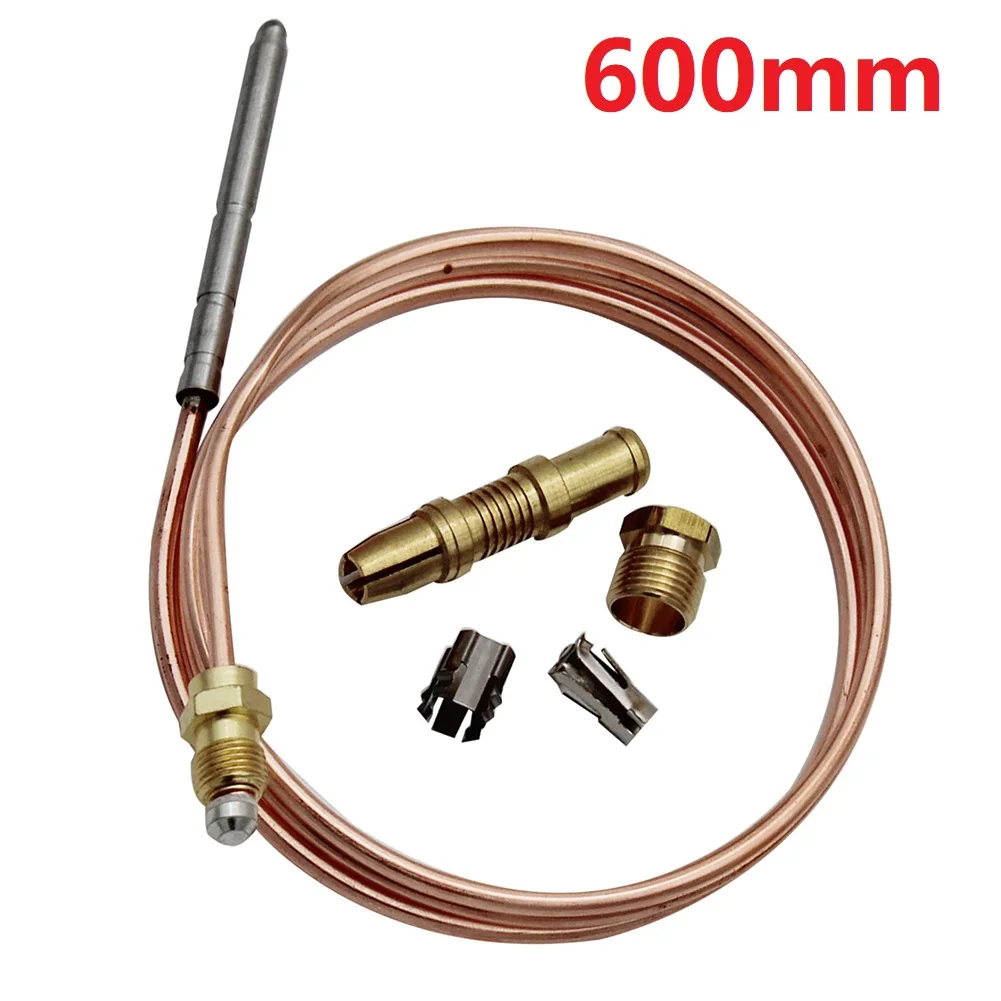 60cm Gas Stove Thermocouple Heater Part Burner Universal Fireplace Replace Adaptors Digital Temperature Controller With 5 Nuts