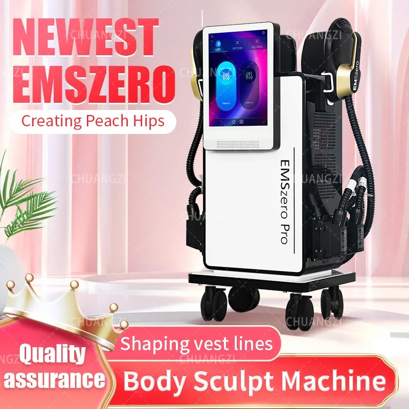 Nuevo lanzamiento 2024 Emszero máquina para esculpir el cuerpo 4 mango RF emsslim Neo EMS Hiemt construcción muscular reducciones de grasa