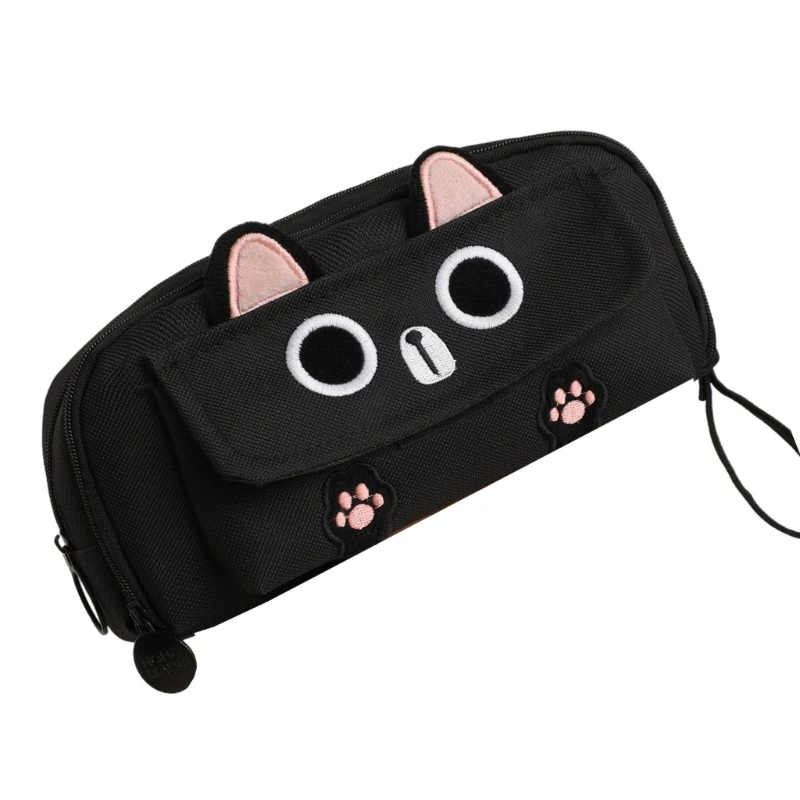 Schreibwaren Tasche Bleistift Tasche Cartoon Katzen Bleistift Fall Große Kapazität Stift Dropship