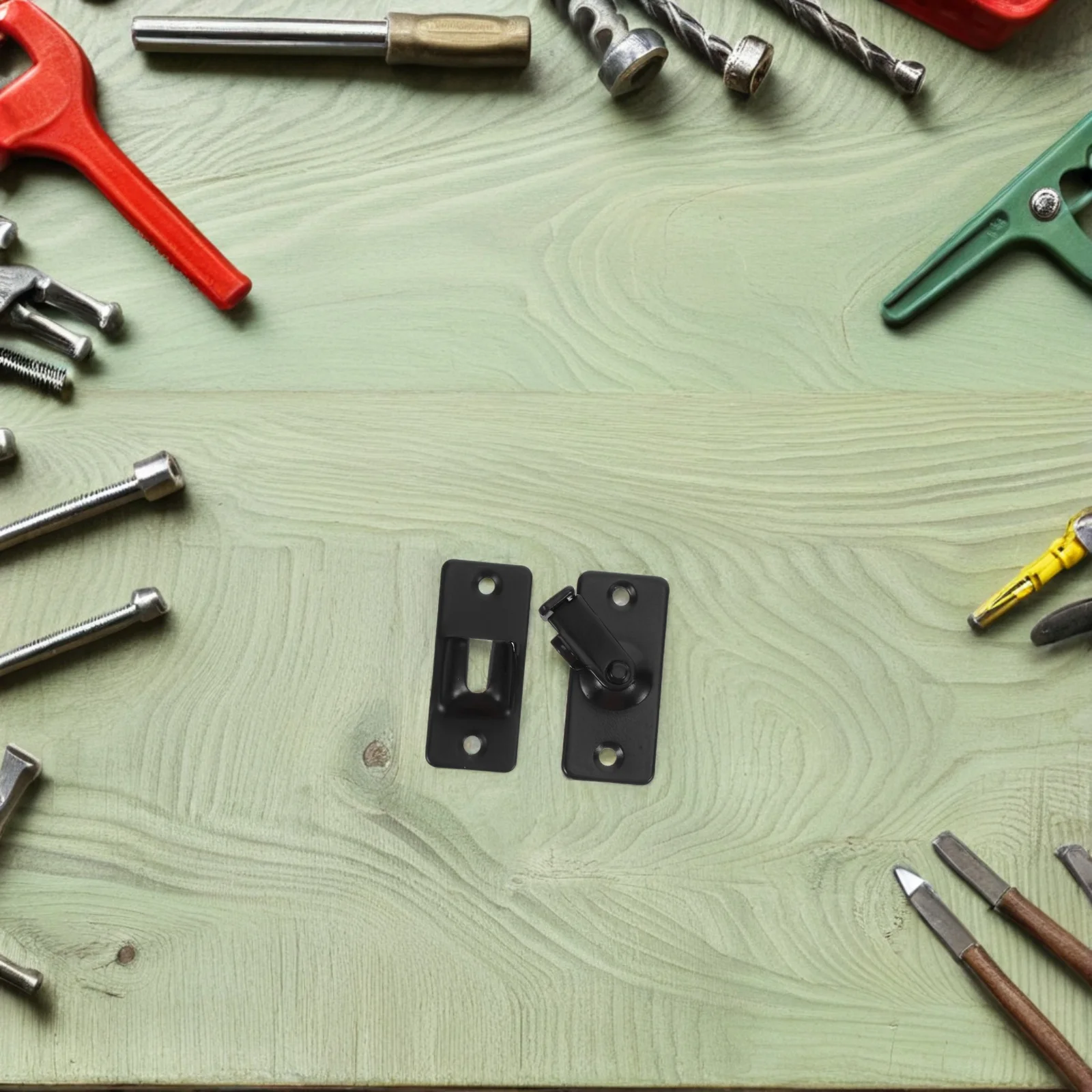 2er-Set Edelstahl-Türriegel, langlebig, verschiebbare Sicherheits-Fangplatte, Ersatz für Glasschiebetüren, Badezimmer, Scheune, Terrasse