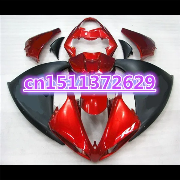 

100%new Fairing kit for YZF R1 09 10 11 red black YZF-R1 09-11 YZF1000 R1 09 10 11 YZF R1 2009 2010 2011 Body Kits-Dor D