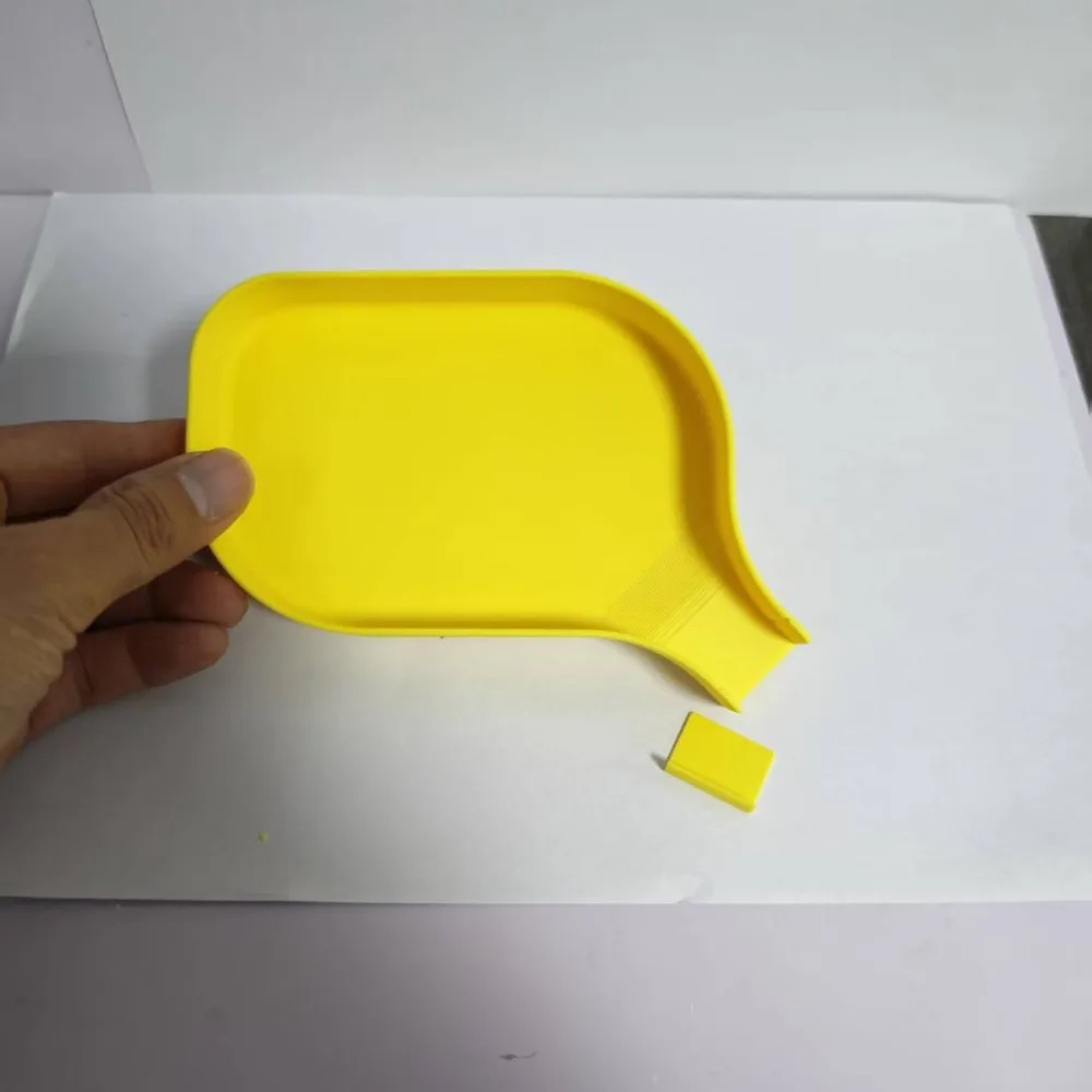 Durable Plastic Funnel Tray with Barrier Plug Anti Slip Sorting Tray Dispensing Organizer Small Items Storage