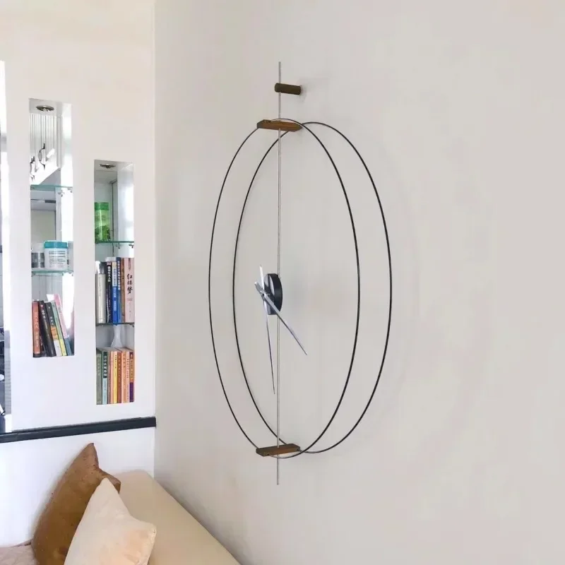 Креативные большие настенные часы в современном скандинавском минималистичном стиле, с крупными стрелками, бесшумные, легко устанавливаемые, для декора гостиной, столовой, прихожей ​