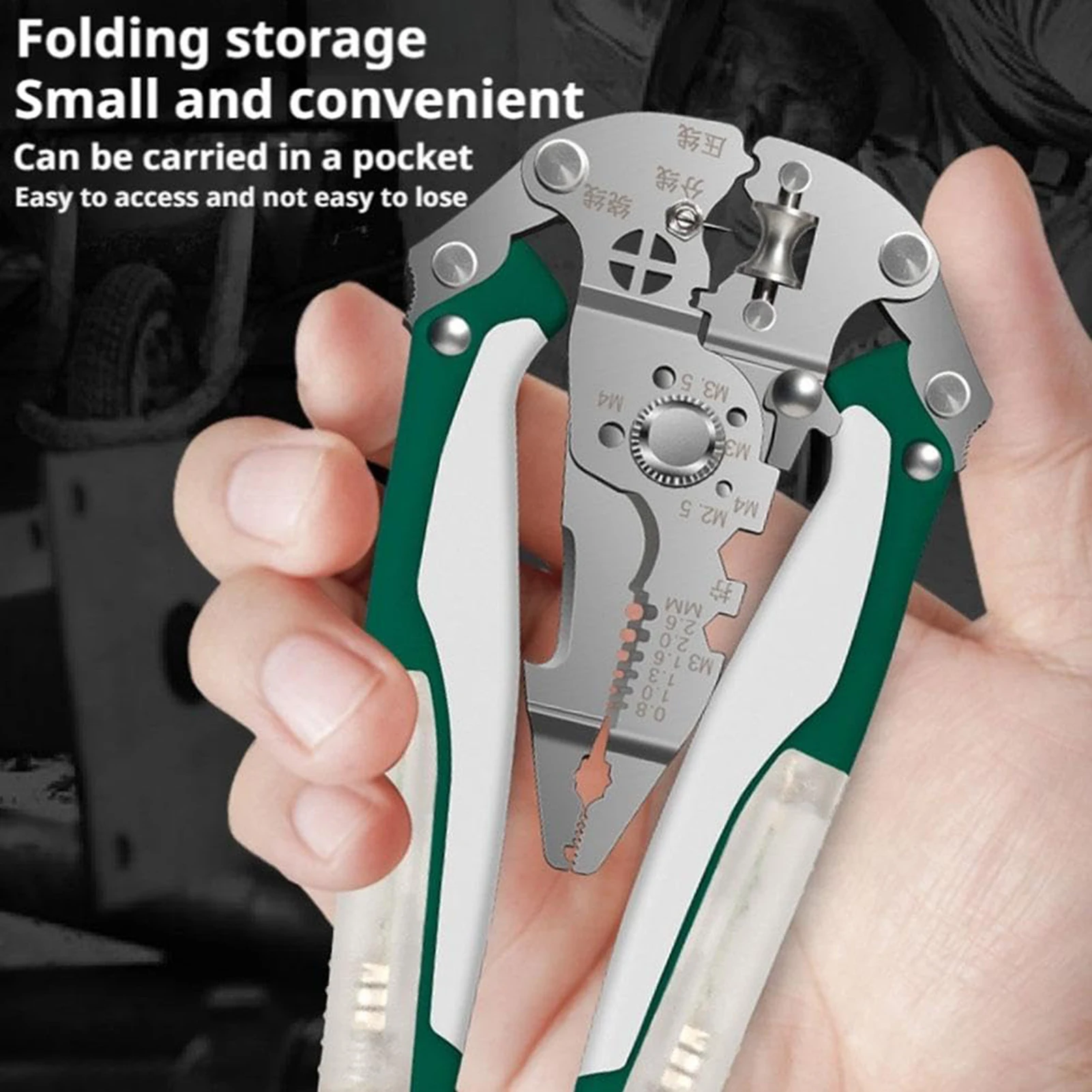 

Многофункциональный инструмент для зачистки проводов 16 в 1, щипцы с тестером напряжения, инструменты для электриков из нержавеющей стали для домашнего ремонта