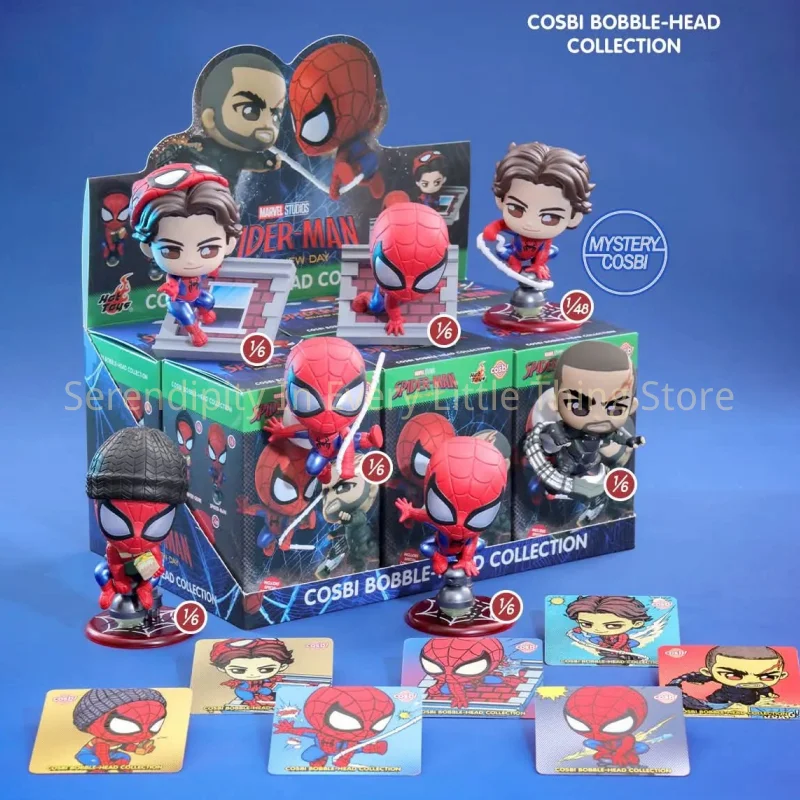 Коллекционная серия Hot Toys Original Spider-Man Brand New Day Cosbi Bobble-Head: Слепая коробка, аниме-мерч, коллекционные игрушки, подарки