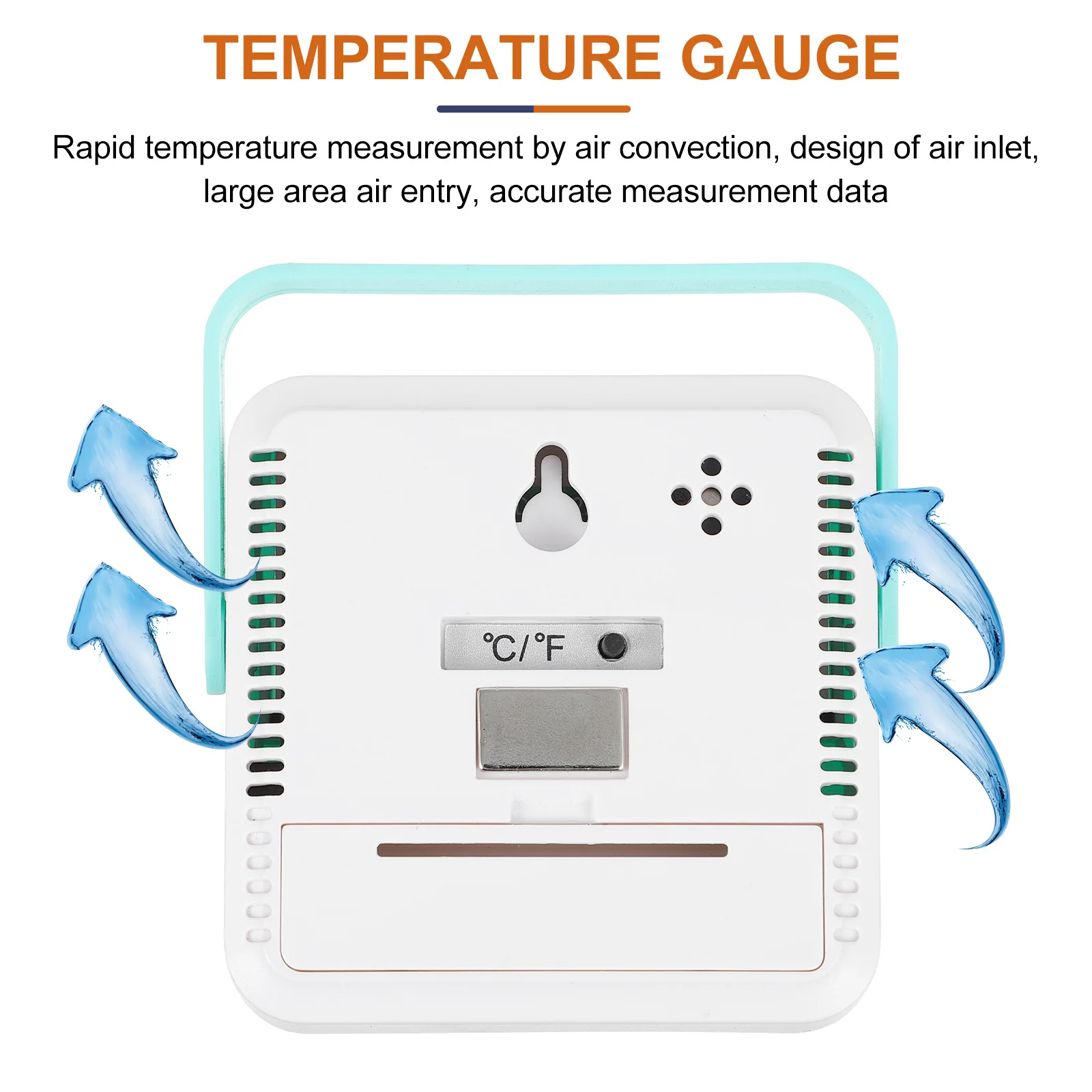 

Indoor Outdoor Thermometer With Probe Desktop Stand Magnet High Low Alert 4S Display Digital Temperature Meter Gauge Room