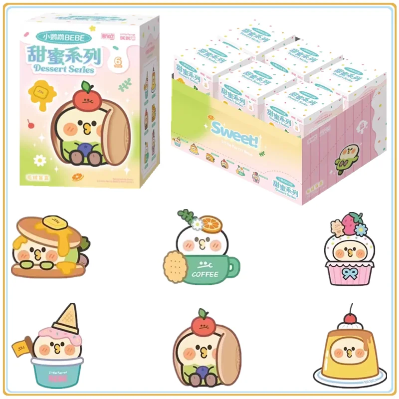 

In Stock Little Parrot Bebe Dessert Series Blind Box Doll Surprise Box Cute Action Figure Mystery Box Bag Pendant Doll Toys Gift