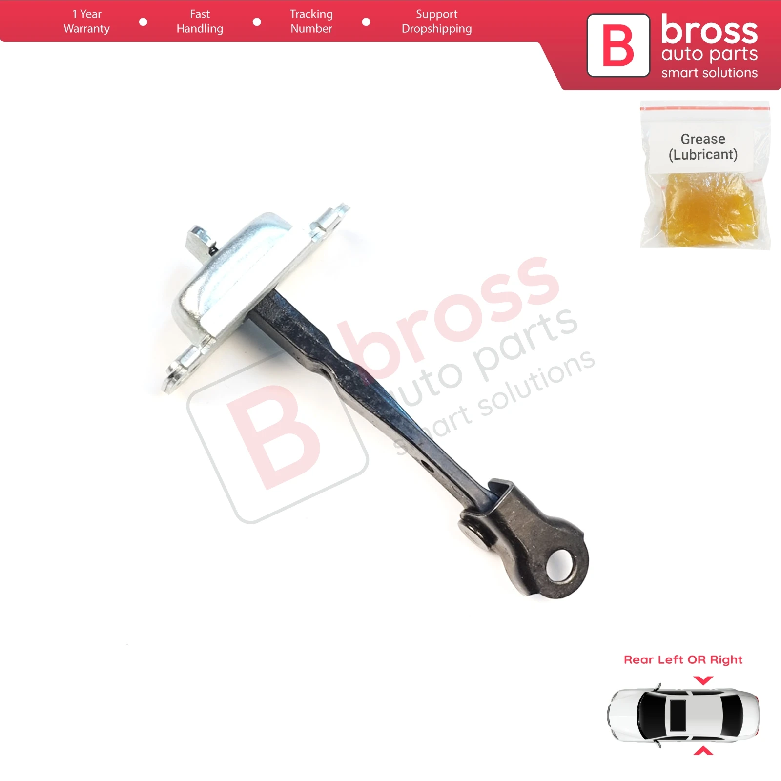 BDP1695 Achterdeur Scharnier Remstopper Bevestigingsset Beperkingsband voor i10 Grand i10 MK2 IA BA 2013-2022 79480B4000 79490B4000