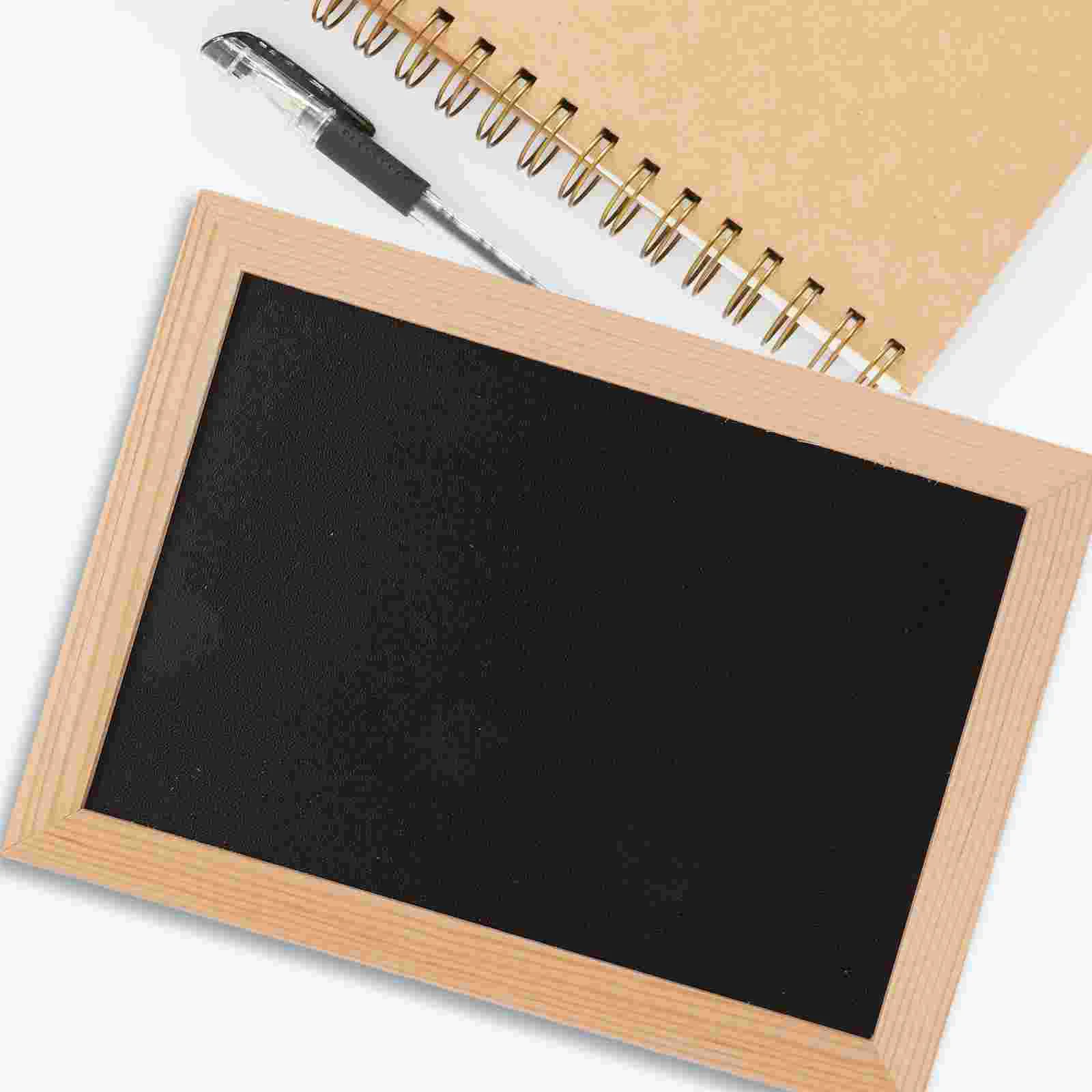 Chalkboard Sign Double-Sided Erasable Message Board Blackboard Wall Decor Signs without Hanging String 18x13cm