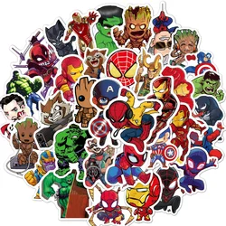 10/30/50/100pcs Disney The Avengers Super Hero Stickers Anime Decal Graffiti Laptop Car Motorcycle Cool Cartoon Sticker for Kids