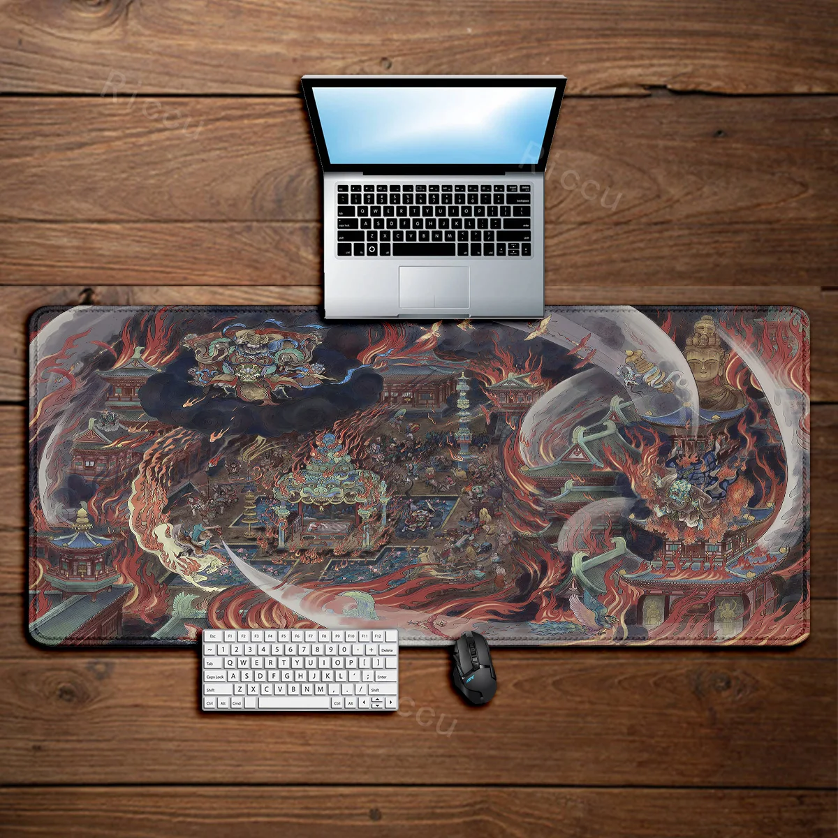 Hot selling games Black Myth WuKong fresco mousepad Gamer mouse pad Long Table Mat teclado Mouse Pad Deskmat Accessories Gift