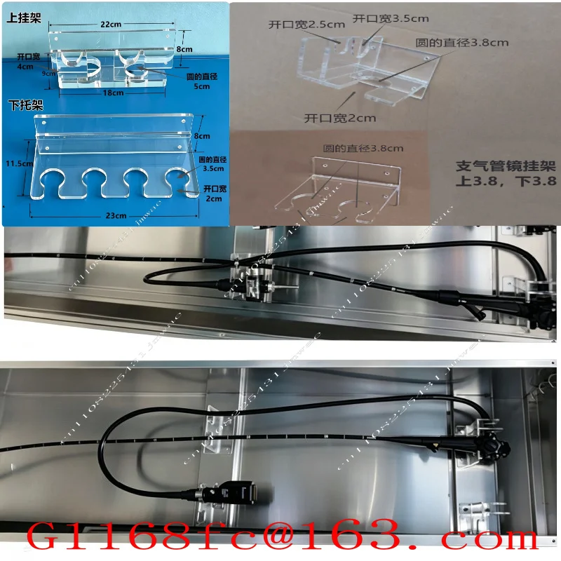 2026Factory Direct Sale Endoscope Storage Cabinet Hanger Mirror Accessories ENT Storage Cabinet Support Endoscope Bracket