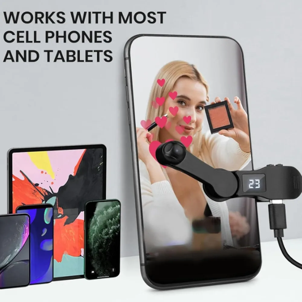 Adjustable Speed Phone Screen Auto Clicker LED Display USB Power Continuous Tapping Device Speed Clicker Device Live Broadcasts