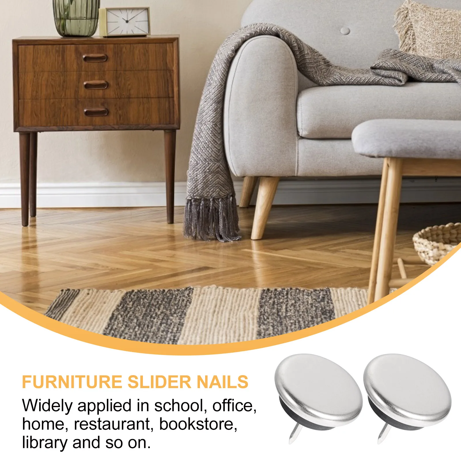 

20pcs Furniture Leg Caps Floor Protectors For Chair Legs Glide On Hardwood Tile Laminate Furniture Sliders Pads