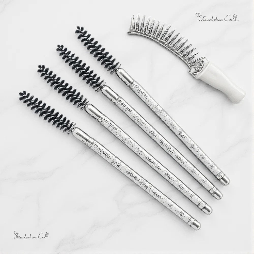 50 pz/borsa Pennello Per Ciglia Di Cristallo Usa E Getta Mascara Bacchette Estensione Delle Ciglia Microbrush Sopracciglio Applicatore Pennelli Per Trucco