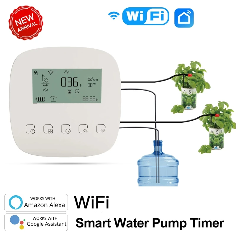 Wifi Tuya Smart Watering Machine Automatic Micro-drip Irrigation System Plants Controller System Irrigation Tool Alexa Google