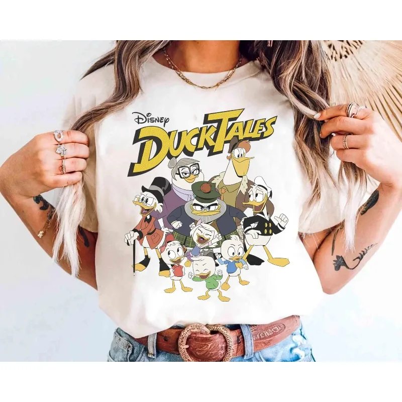 2025 DuckTales مجموعة صور شعار قميص البخيل McDuck ، هيو ديوي و لويس داك ملاهي الأسرة قميص موضوع بارك تي شيرت