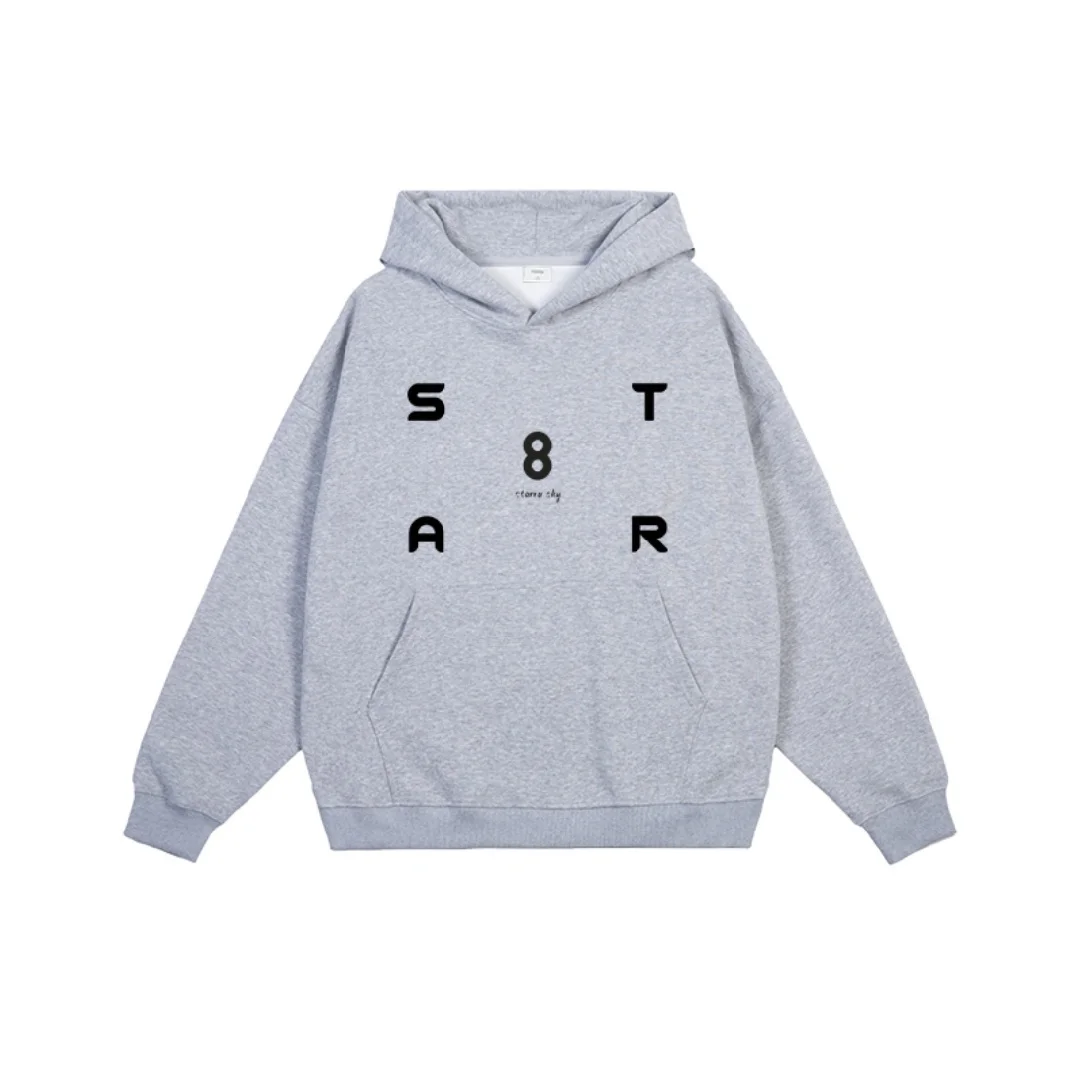 Amerikaanse grafische hoodie met letterprint Puur katoen Lente en herfst Luxe nichemerk Mode Y2K-hoodie voor heren en dames