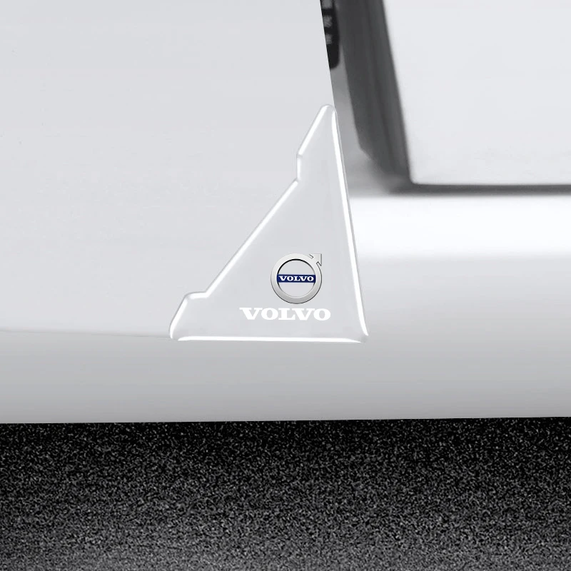 فولفو 2 قطعة باب السيارة الزاوية سيليكون المضادة للخدش المضادة للصدمات حماية ملصقات ل S80 V70 XC90 XC40 V50 V60 FH500 C30 XC60 S60