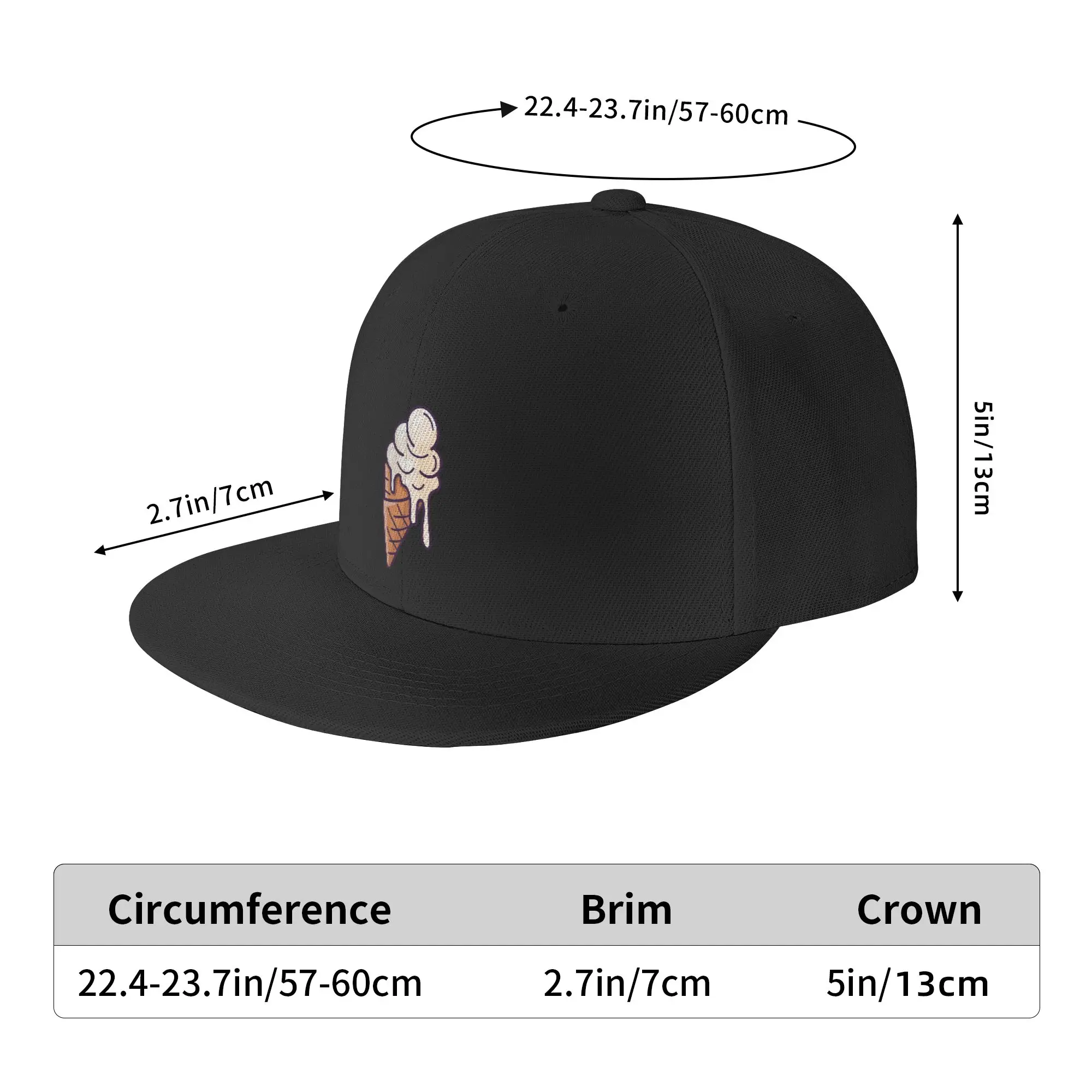 Ijs Unisex Hiphop Platte Baseballpet Verstelbare Trucker Cap Sportpet Verstelbare Pet Vier Seizoenen Unisex Volwassen