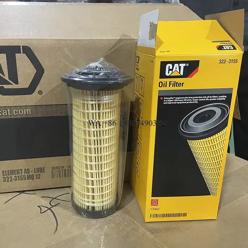 wmwmnu Original 326 330 333 Oil Filter New Filter for Caterpillar 322-3155 3223155 Engine Oil Filter