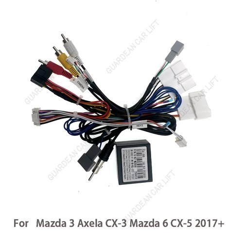 Imagen 2 del producto Cable de alimentación Canbus de 16 pines para Mazda 3 Axela CX-3 Mazda6 CX-5 2017 versión del sudeste asiático Android arnés de cableado para reproductor de Radio de coche