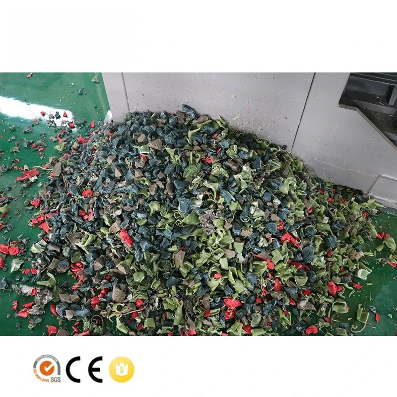 Waste Plastic Lump Block Plastic Shredding Machine Single Shaft Shredder Machine For PE PP Recycling