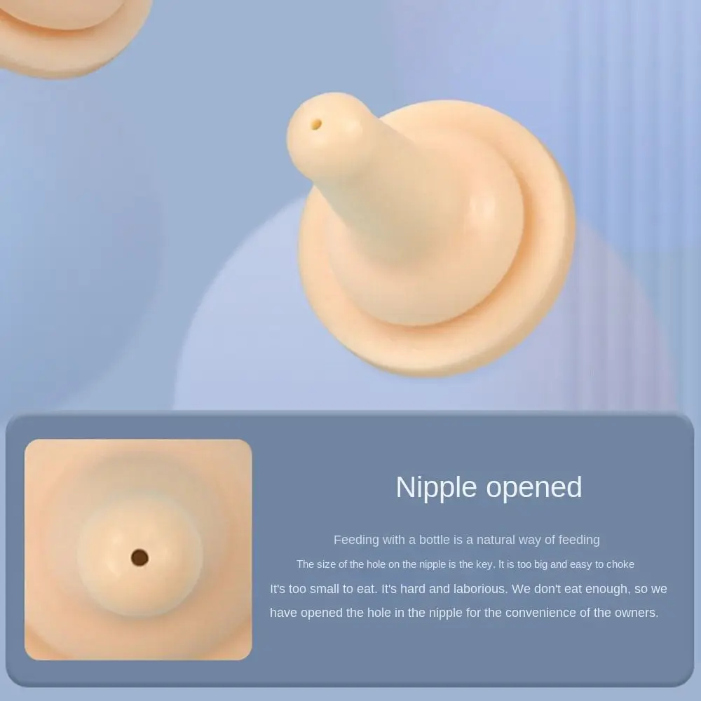 with Silicone Nipple Pet Feeding Oral Syringe Pet Feeding Nipple Pet Medication Drinking Water Syringe Dog Cat Feeding Pacifier view 2