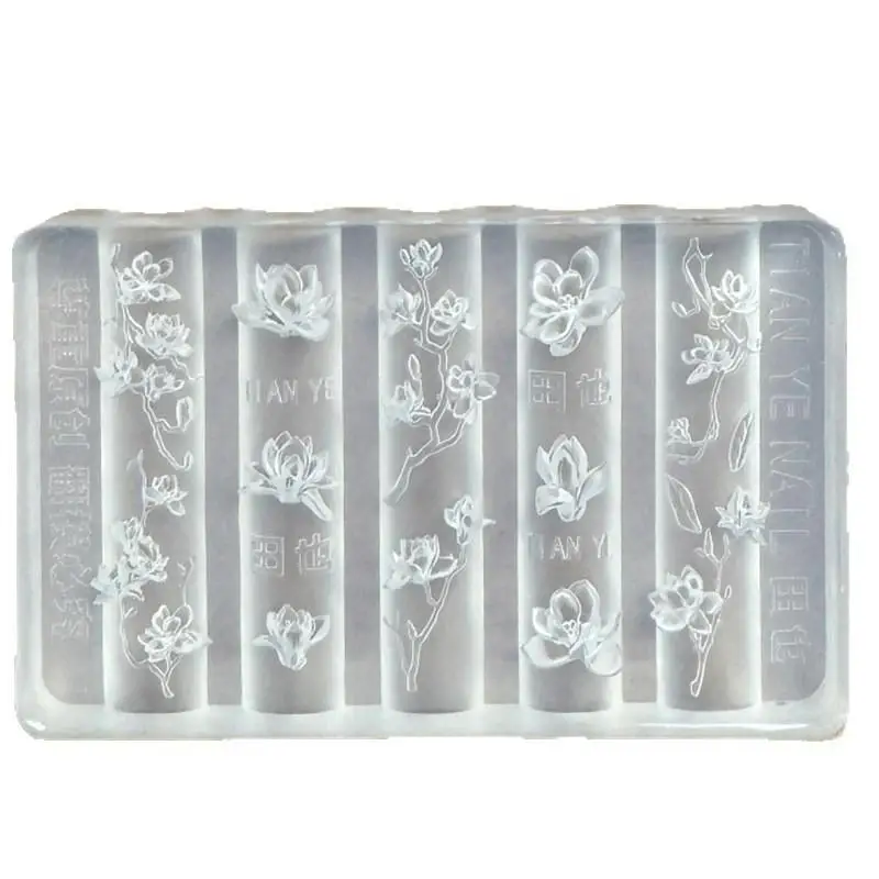3D-Blumen-Nagelkunst-Silikonformen, wiederverwendbar, leicht zu entformen, für DIY-Nageldekorationen zu Hause und für professionelle Salons, geeignet für Anfänger. – Detail 5