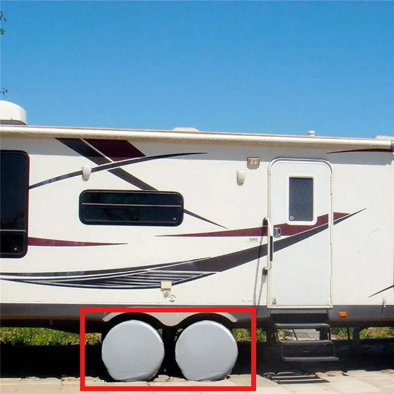 2 Stück 27-29 Zoll Wasserdichte Auto-Radabdeckung Reifenabdeckungen Sonnenschutz für Wohnmobil Auto Camper Universelle Auto-Reifenabdeckungen