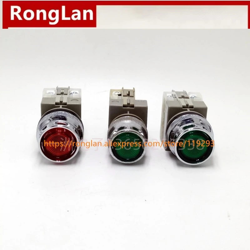 AUSPICIOUS Handing Taiwan NFLPB-22 NFLPB-25 NFLPB-30 22MM 25MM 30MM Original CSA CE reguard type with light button switch-10PCS