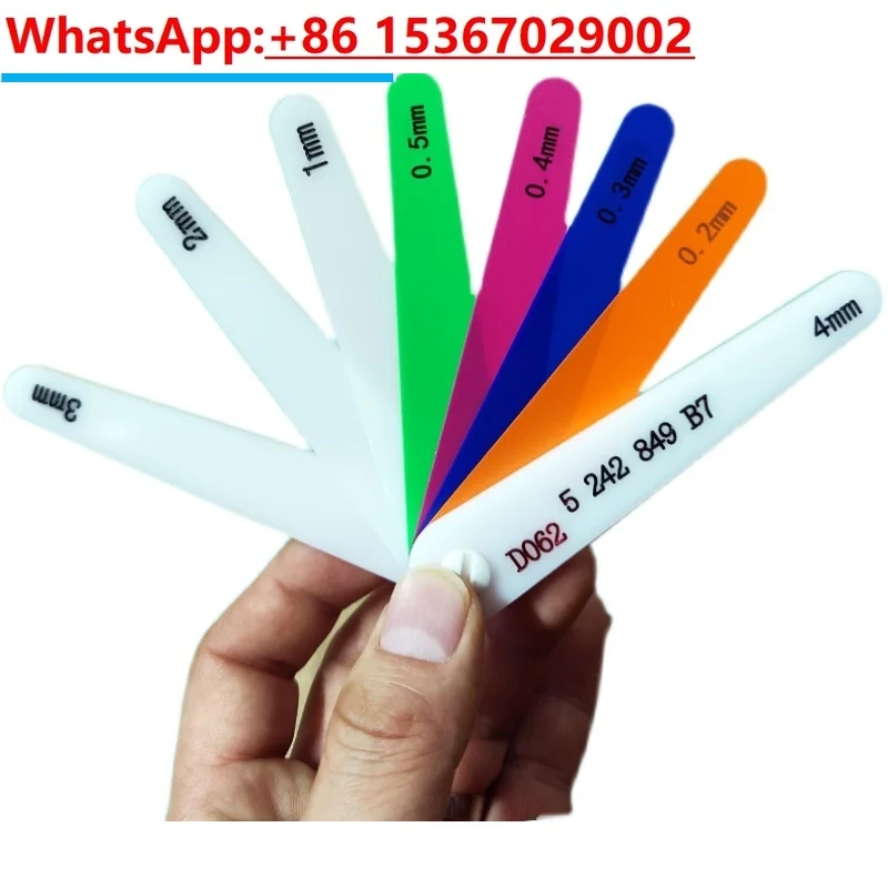 

Plastic feeler gauge for automotive industry, thickness gauge, gap gauge set, 0.2-4mm