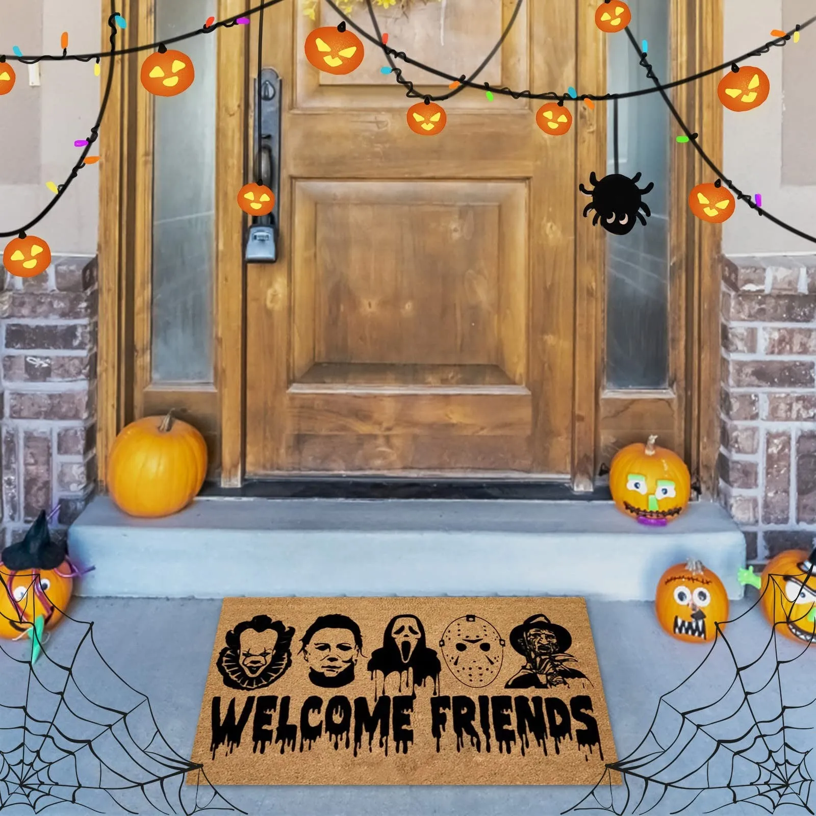 Creative Halloween Home Doormat 24×16 inches Halloween Horror Floor Mat Decoration Floor Soft Non Slip Doormat 60×40 CM