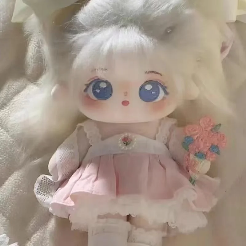 20cm  Anime Kawaii Cosplay Plush Doll Cotton Stuffed Body Dress Up Clothes Plushie Pillow Toys Gift Xmas