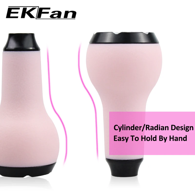 EKFan 105mm Baitcasting-Angelrollengriff für A/S/D 7*4/8*5 Loch Kohlefaser-Köderrollengriff TPE-Knopf DIY-Teile Zubehör – Detail 6