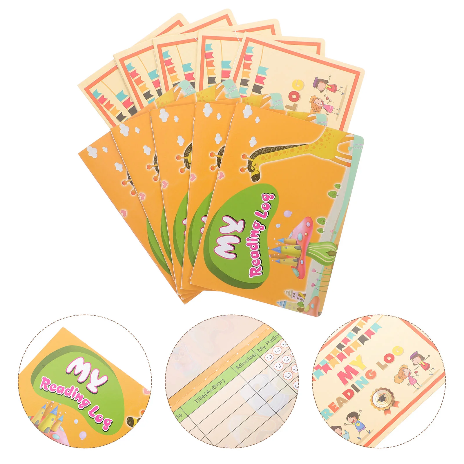 10 Pcs English Passbook Reading Bankbook Writing Multi-use Kids Cards for Children Printing Educational Multipurpose Log