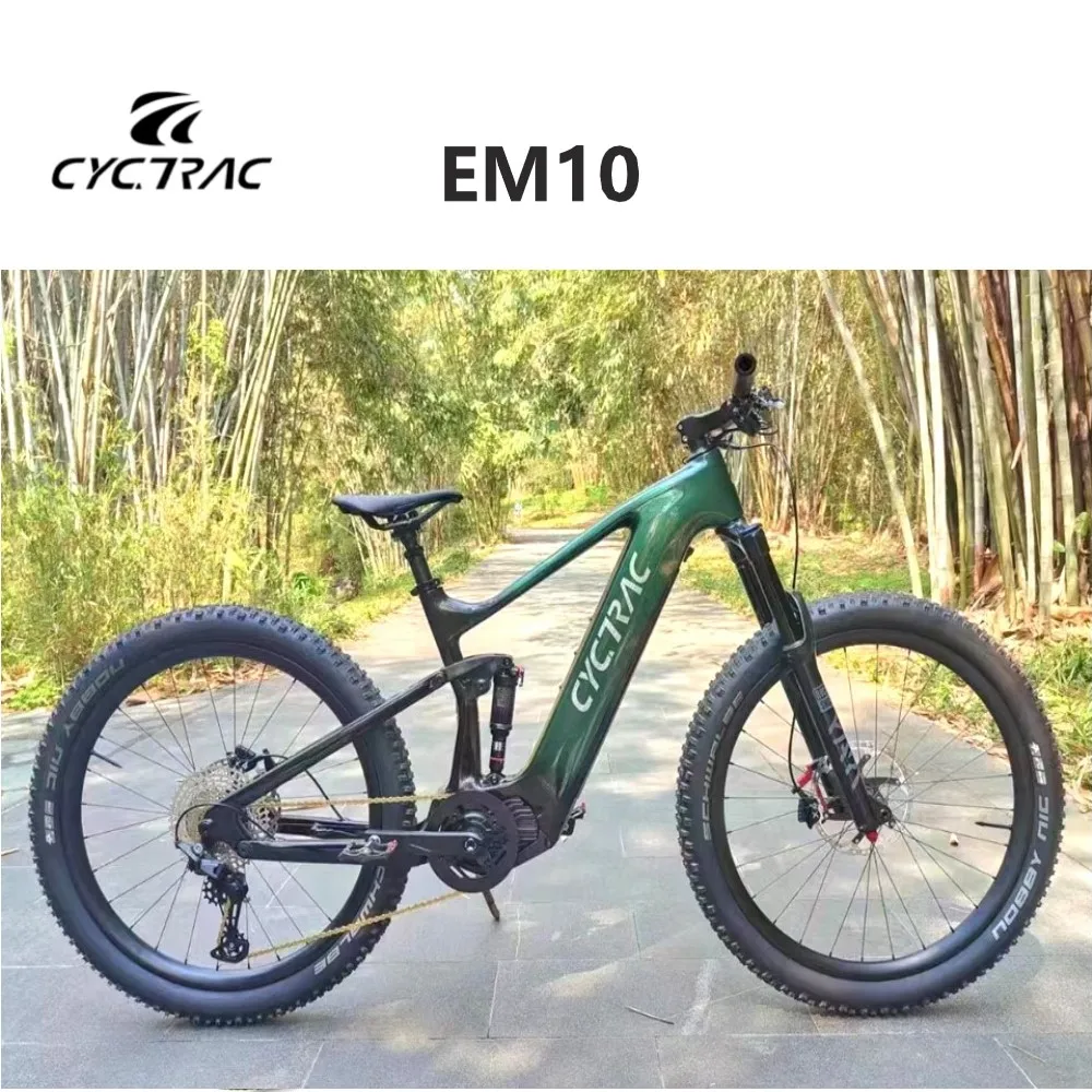 TWITTER-Full Suspension Mountain E Bike with Hydraulic Remote Control Seatpost, Bafang M510Motor, EM10 12S, 36V, 20A, 250W