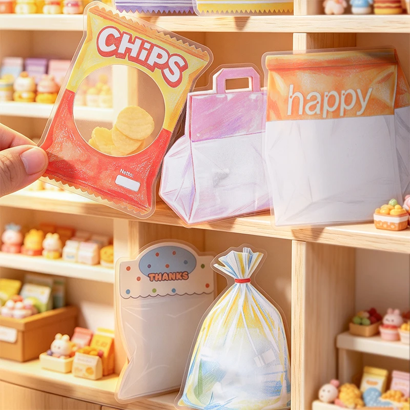 Pet Supplies Pet Shop - 10枚入りクリエイティブショッピングバッグステッカー ハンドテント DIYステッカーラベル スクラップブッキング素材 ジャンクジャーナル用品