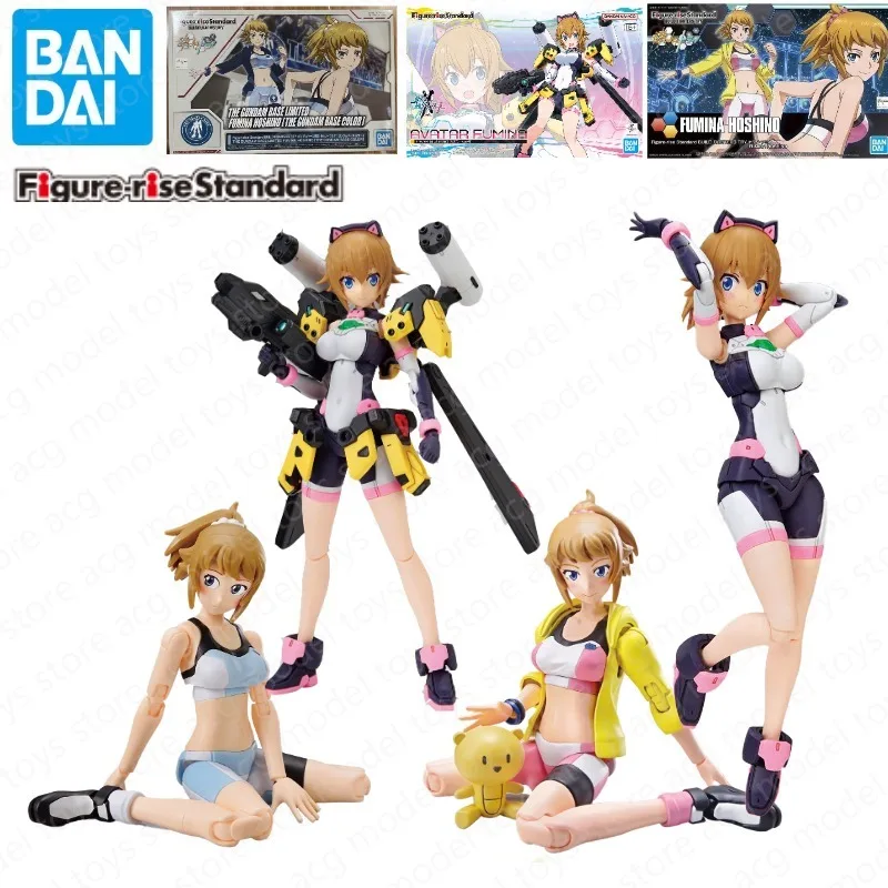 Bandai Original Gundam Model AVATAR FUMINA Mobile Suit Girl Anime Action Figures Toys  Gifts Assembled Collection Gifts