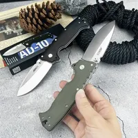 Portable AD-10 Pocket Folding Knife 7Cr13Mov Blade G10 Handle Outdoor Camping Hiking Knives EDC Hunting Cutting Survival Tools