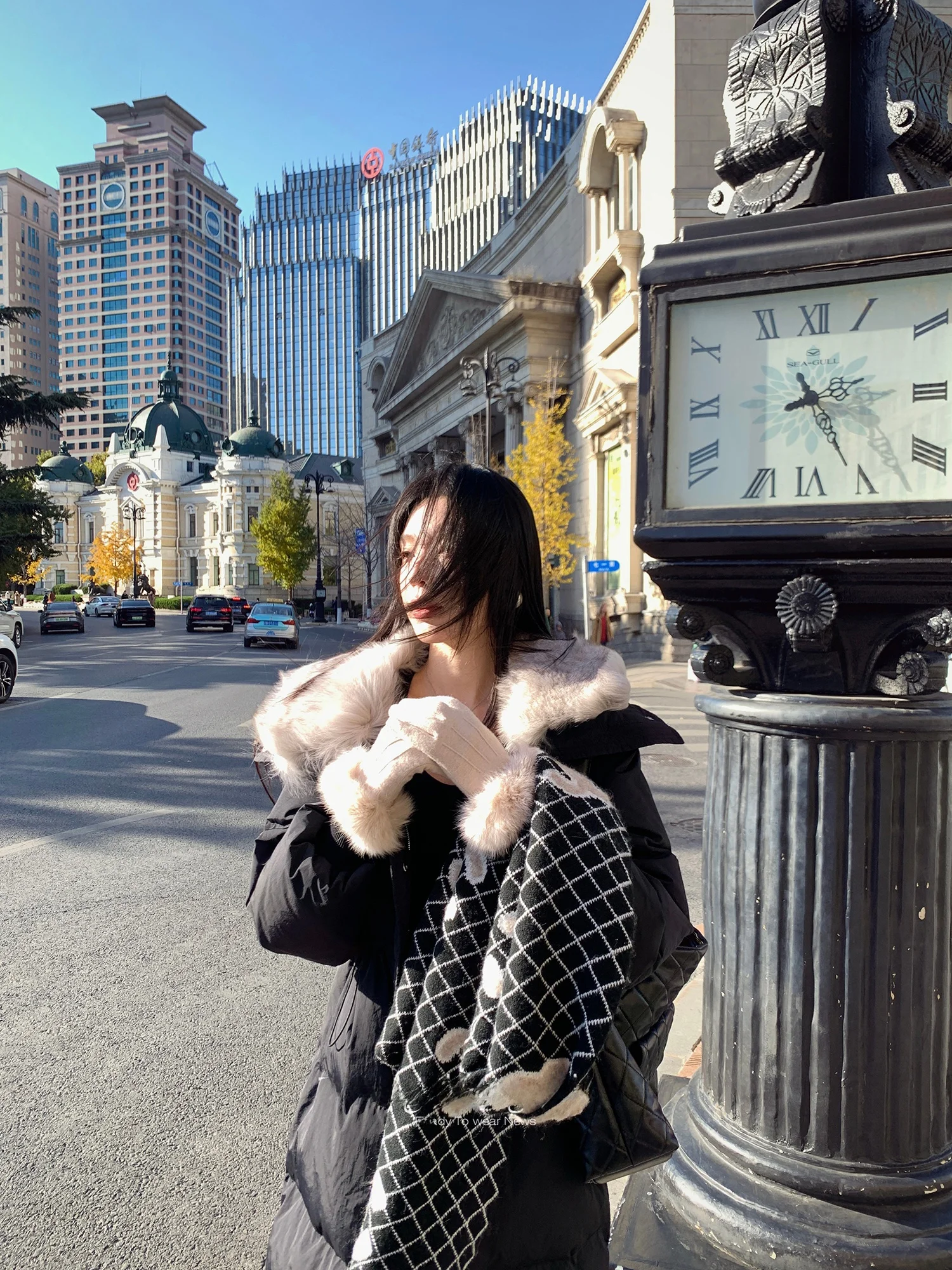 

Celeste Fur Collar down Jaet Women's Winter Knee-Length 90 White Du down Warm Outerwear Long Sve Zipper Closure