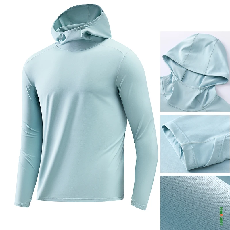 2026 New Lightweight Hooded Long-Sleeve Top for Outdoor Sports: Sun Protection, Breathable, Moisture-Wicking, Elastic Unisex