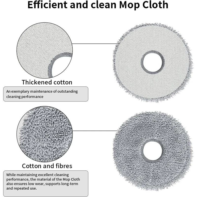 For Dreame X30 Pro Ultra / X30 Pro Plus Main Rubber Brush Mop Pads Hepa Filter Dust Bags Side Brush Easy To Use