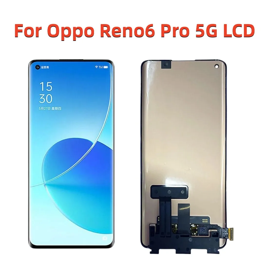 Original For Oppo Reno6 Pro 5G LCD Display Screen+Touch Panel Digitizer Replacement 6.55