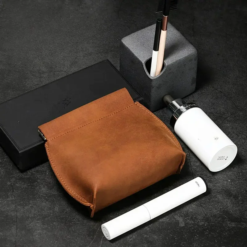 Novelty Coin Purse Spring Sheet Automatic Closure Card Holder Earphones Data Cable Small Change Pouch Key Wallet for Women Men