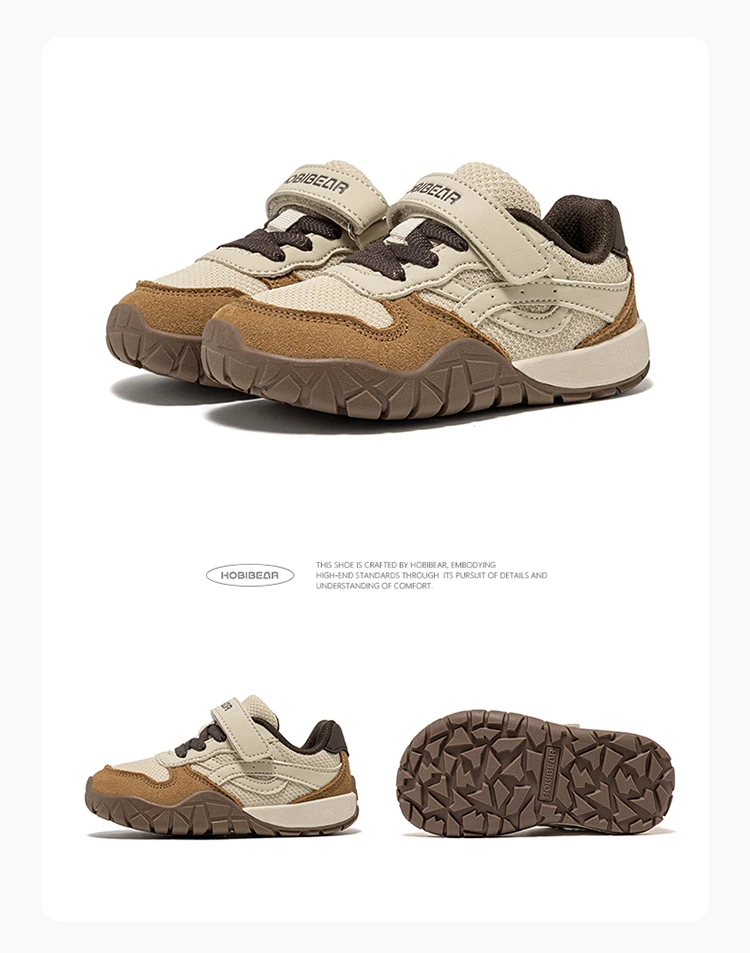 HOBIBEAR Wander-Sneaker für Kleinkinder mit breiter Zehenbox, Kunstleder-Mesh-Gehschuhe, Trekking-Outdoor-Laufschuhe mit Klettverschluss – Detail 21