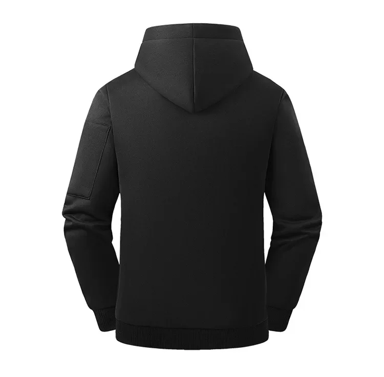 Selbstheizende Jacke für Herren und Damen, Sweatshirts, Kapuzenpullover, 26 Heizzonen, USB-beheizte Kleidung, kältebeständig, zum Skifahren, Campen und Wandern. – Detail 7