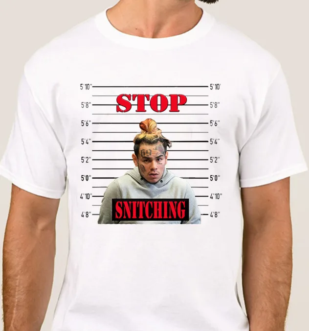 

Stop Snitching Shirt Tekashi 6ix9ine 69 Rat Telling Snitch King of Ny Feds Bust